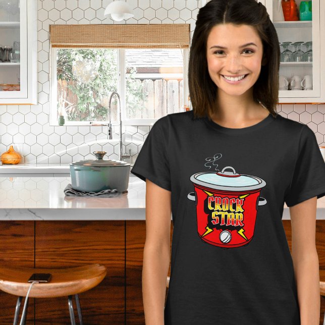 T-shirt Crock Star Crock Pot Cuisine (Crock Star Collection - T Shirt)