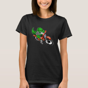 T-shirt Crocodile Alligator Dirt Vélo Moto Moto Mot