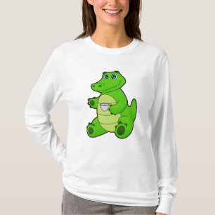 T-shirt Crocodile avec Coupe de Café