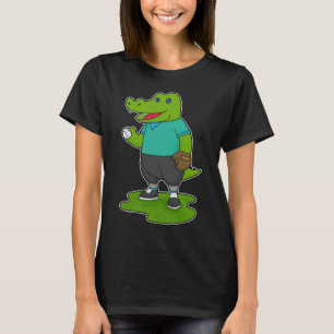 T-shirt Crocodile Baseball Sports