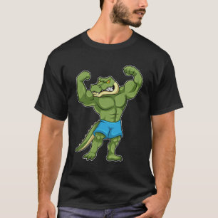 T-shirt Crocodile comme Bodybuilder extrême