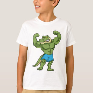 T-shirt Crocodile comme Bodybuilder extrême