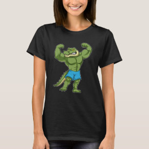 T-shirt Crocodile comme Bodybuilder extrême