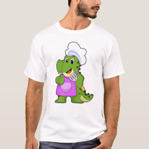T-shirt Crocodile comme faire cuire avec de la spatule