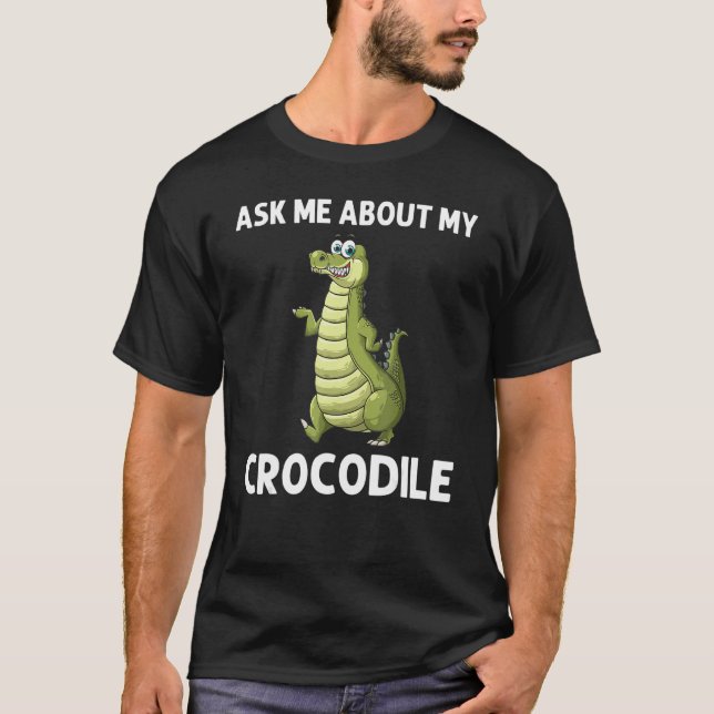 T-shirt Crocodile cool Pour Hommes Alligator Zookeeper Z (Devant)