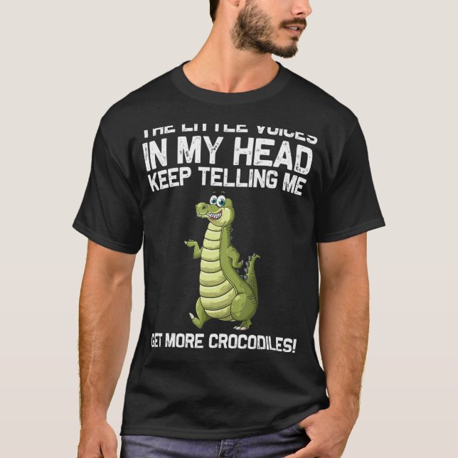 T-shirt Crocodile cool Pour Hommes Alligator Zookeeper Z (Devant)