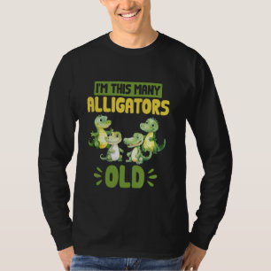 T-shirt Crocodile d'Alligator 4e anniversaire Ce grand All