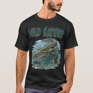 T-shirt Crocodile de la nature sauvage