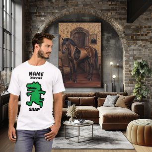T-shirt Crocodile Drôle Snap – Conception personnalisée d'