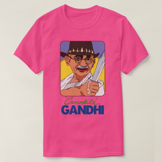 T-shirt Crocodile Gandhi (Design devant)