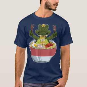 T-shirt Crocodile Kawaii Japon Ramen nouilles I Otaku Anim
