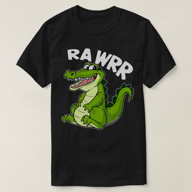 T-shirt Crocodile mignon Alligator Croc Reptile (Design devant)