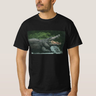 T-shirt Crocodiles Reptiles, Vie Marine Animale Vintage