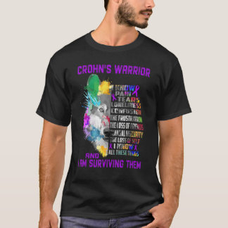 T-shirt Crohn's Je Connais Toutes Ces Choses Et Je Survis