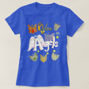 T-shirt Croire en les anges Inspirational Art Custom Shirt