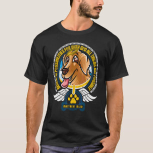 T-shirt Croire En Possibilités Christian Dieu Golden Retr