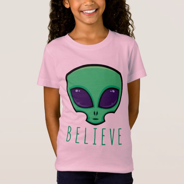T-Shirt Croire la tête de l'Alien (Devant)