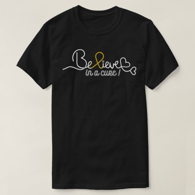 T-shirt Croire que l'élément de sensibilisation au cancer  (Design devant)