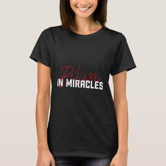 T-shirt Crois Aux Miracles. Sensibilisation au cancer du s