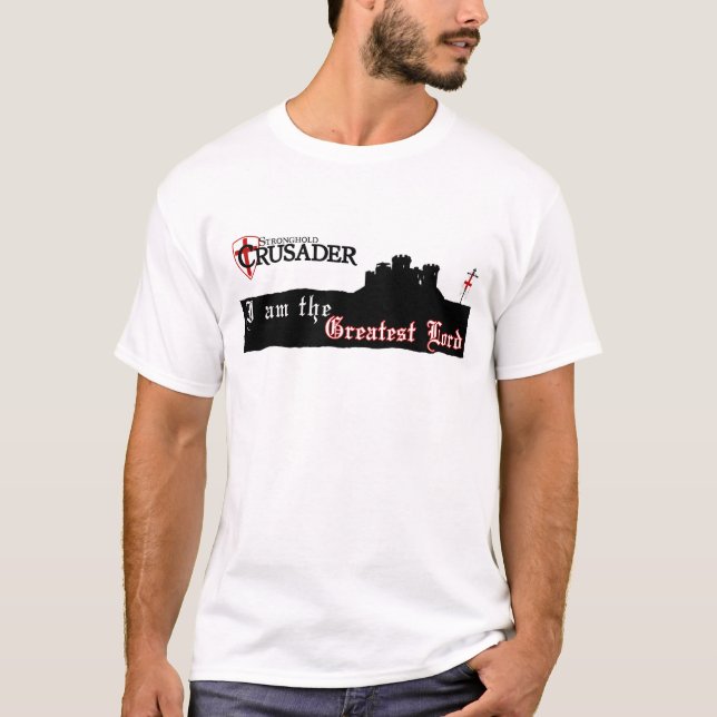 T-shirt Croisé de bastion - le plus grand seigneur - blanc (Devant)