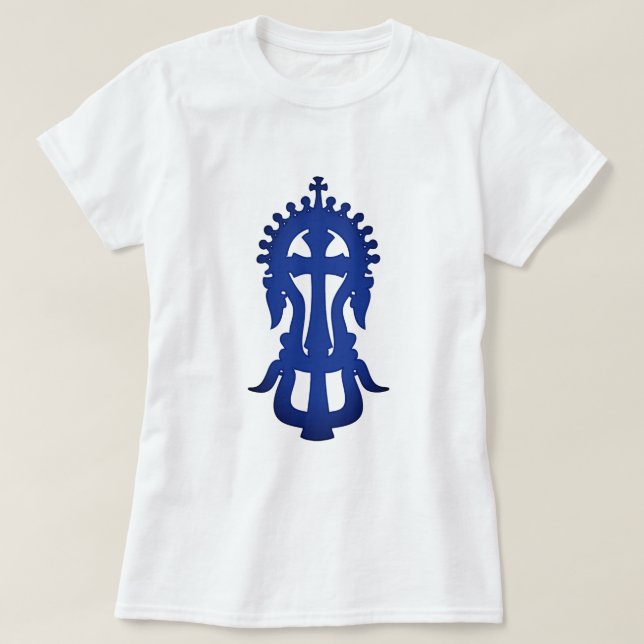 T-shirt Croisement orthodoxe éthiopien (Design devant)