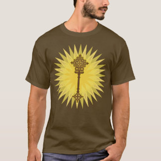 T-shirt Croisement traditionnel éthiopien Brown