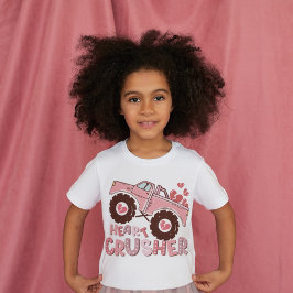 T-Shirt Croiseur Coeur de Camion Rose