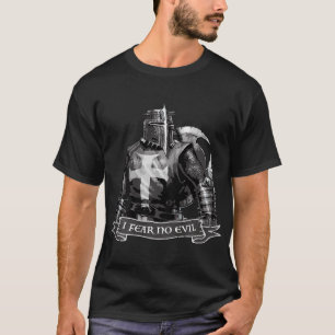 T-shirt Croiseur Je Ne Crains Aucun Mal Chevalier Templier