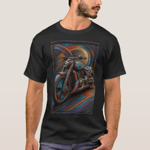 T-shirt Croiseur Rétro Spectrum Mosaïque Artistique