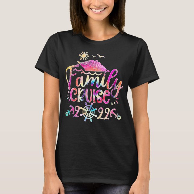 T-shirt Croisière 2022 Groupe Famille Correspondant Avec A (Devant)