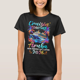 T-shirt Croisière à Aruba 2026 Famille en vacances ensembl