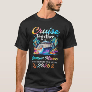 T-shirt Croisière à Cancun 2026 Vacances en famille en cro