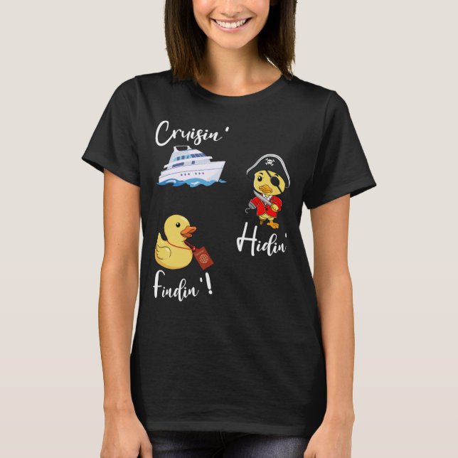 T-shirt Croisière à la recherche de canards en caoutchouc  (Devant)