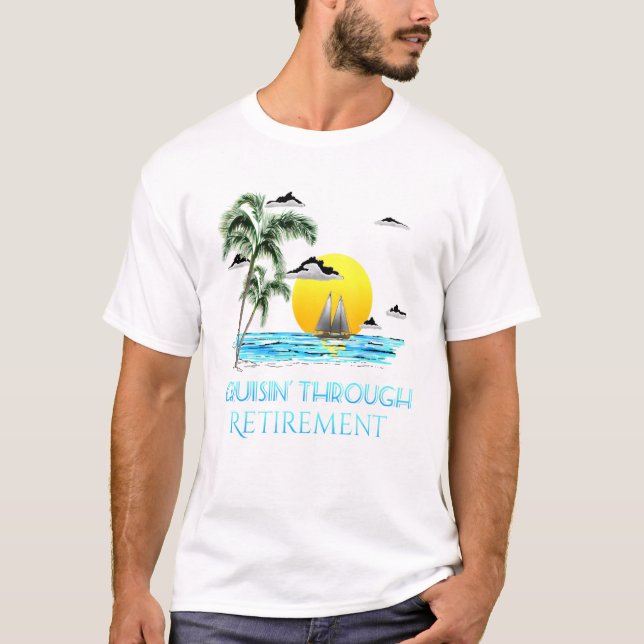T-shirt Croisière À La Retraite (Devant)