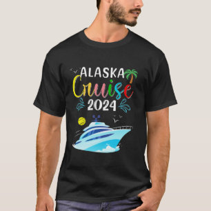 T-shirt Croisière Alaska 2024 Cool Famille Réunion Été Vac