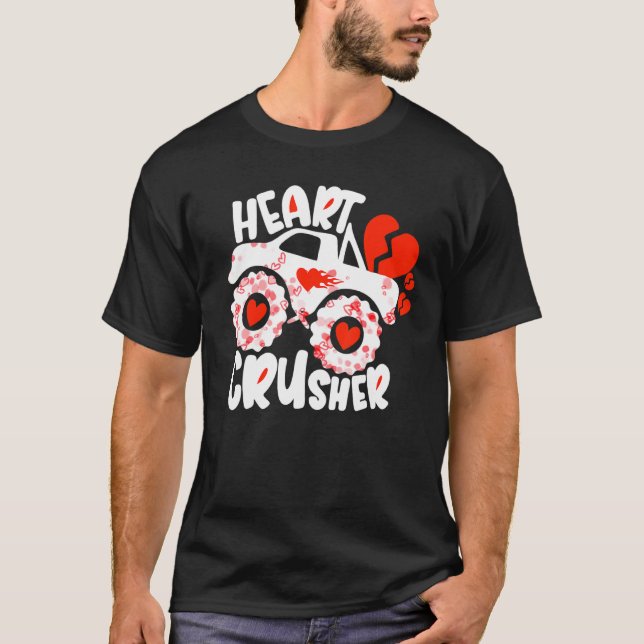 T-shirt Croisière Carrosserie Monster Camion Coeurs Jour V (Devant)
