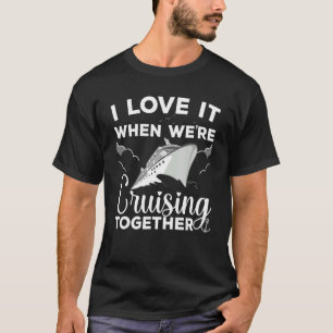 T-shirt Croisière cool hommes femmes croisière couple asso