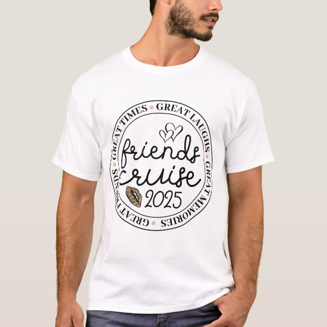 T-shirt Croisière d'amis 2025 voyage de vacances croisière (Devant)