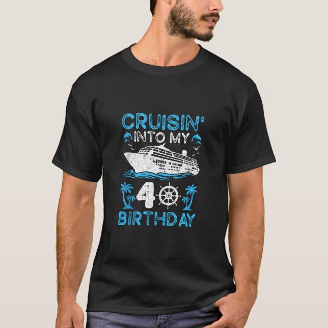 T-shirt Croisière d'anniversaire 40e croisière d'Anniversa (Devant)