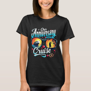 T-shirt Croisière d'anniversaire Couples assortis Design r