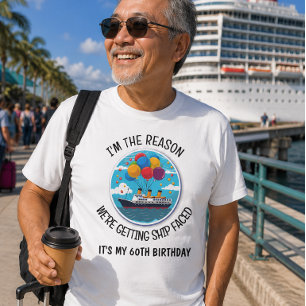 T-shirt Croisière d'anniversaire drôle personnalisée pour 