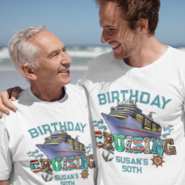 T-shirt Croisière d'anniversaire personnalisée