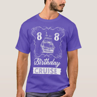 T-shirt Croisière d'anniversaire vintage 88e