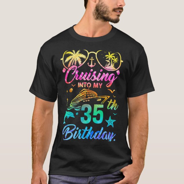 T-shirt Croisière Dans Ma 35ème Fête D'Anniversaire 35 Ans (Devant)