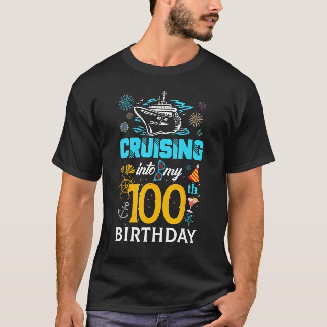 T-shirt Croisière Dans Mon 100 Ans Escouade Anniversaire 1 (Devant)