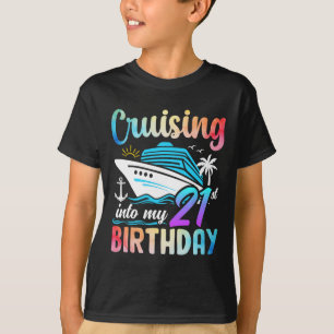 T-shirt Croisière Dans Mon 21E Anniversaire 21 Ans Anniver