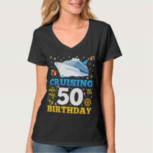 T-shirt Croisière Dans Mon 50 Anniversaire Femme V-Neck