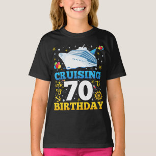 T-shirt Croisière Dans Mon 70 Anniversaire Fille Fête