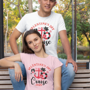 T-shirt Croisière de la Saint-Valentin Date personnalisée 