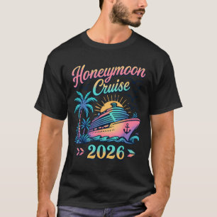 T-shirt Croisière de lune de miel 2026 Hommes mariés assor